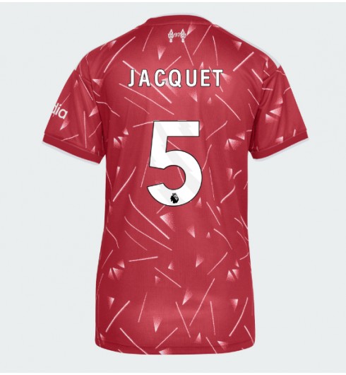 Liverpool Jeremy Jacquet #5 Domácí Dres pro Dámské 2026-27 Krátký Rukáv Liverpool Jeremy Jacquet #5 Domácí Dres pro Dámské 2026-27 Krátký Rukáv